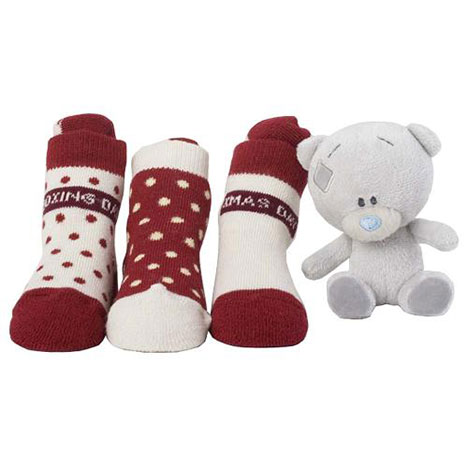 Tiny Tatty Teddy Christmas Socks and 4" Plush Set £9.00